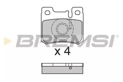 Комплект тормозных колодок BREMSI BP2631