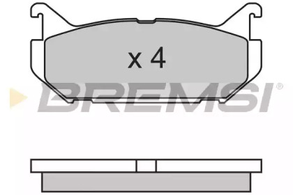 Комплект тормозных колодок BREMSI BP2632