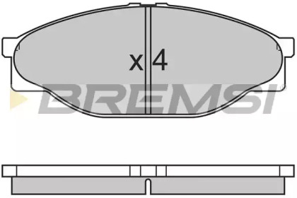 Комплект тормозных колодок BREMSI BP2633