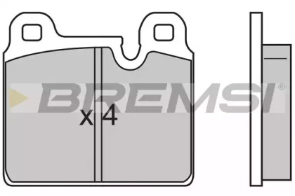 Комплект тормозных колодок BREMSI BP2636