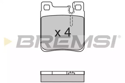 Комплект тормозных колодок BREMSI BP2653