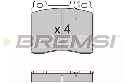 Комплект тормозных колодок BREMSI BP2657