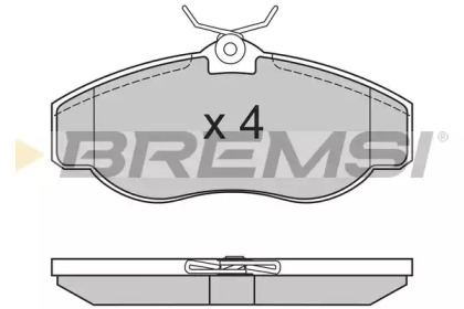 Комплект тормозных колодок BREMSI BP2661