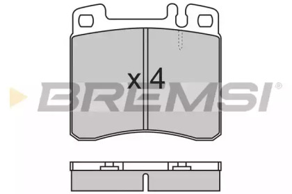 Комплект тормозных колодок BREMSI BP2662