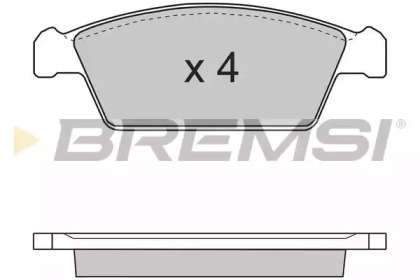 Комплект тормозных колодок BREMSI BP2668