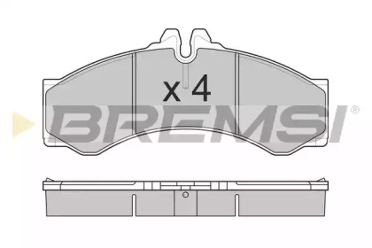 Комплект тормозных колодок BREMSI BP2681