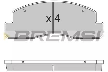 Комплект тормозных колодок BREMSI BP2696