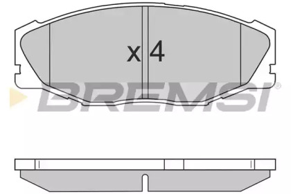 Комплект тормозных колодок BREMSI BP2697