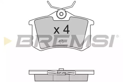 Комплект тормозных колодок BREMSI BP2701