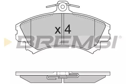 Комплект тормозных колодок BREMSI BP2702