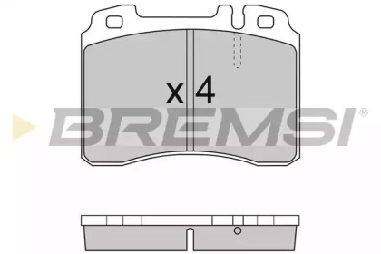 Комплект тормозных колодок BREMSI BP2709