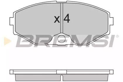 Комплект тормозных колодок BREMSI BP2722