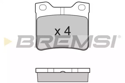 Комплект тормозных колодок BREMSI BP2728