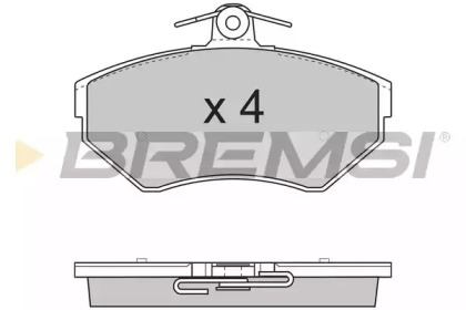 Комплект тормозных колодок, дисковый тормоз BREMSI BP2730