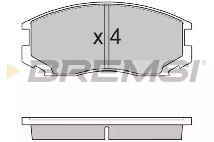 Комплект тормозных колодок BREMSI BP2732