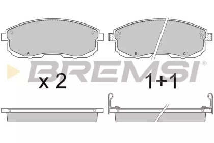 Комплект тормозных колодок BREMSI BP2734