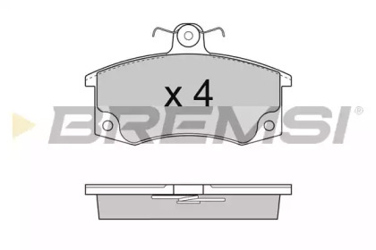 Комплект тормозных колодок BREMSI BP2735