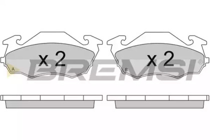 Комплект тормозных колодок BREMSI BP2738