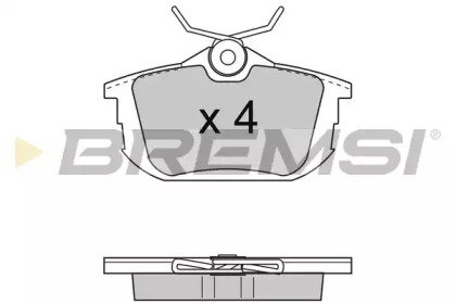 Комплект тормозных колодок BREMSI BP2742