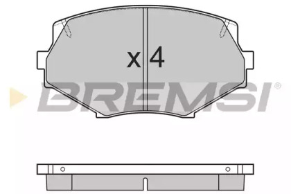 Комплект тормозных колодок BREMSI BP2760