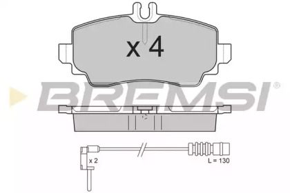 Комплект тормозных колодок BREMSI BP2763