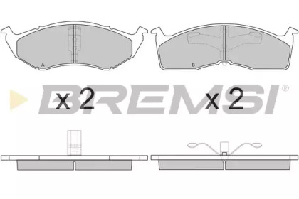 Комплект тормозных колодок BREMSI BP2765