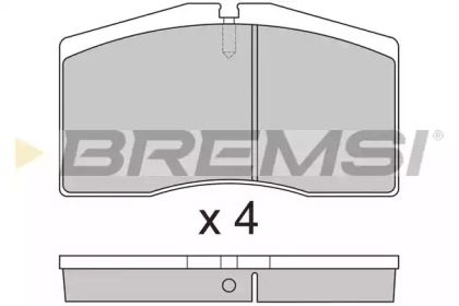 Комплект тормозных колодок BREMSI BP2766