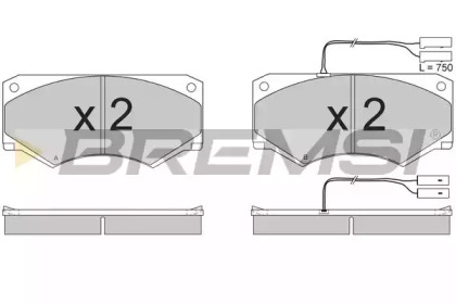 Комплект тормозных колодок BREMSI BP2769