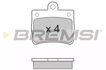 Комплект тормозных колодок BREMSI BP2771