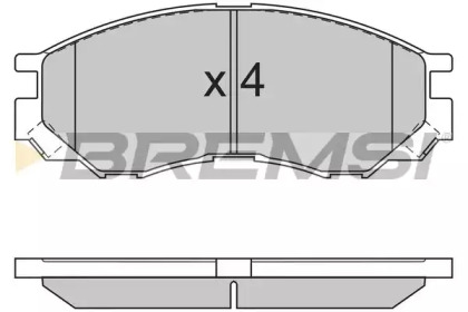 Комплект тормозных колодок BREMSI BP2775