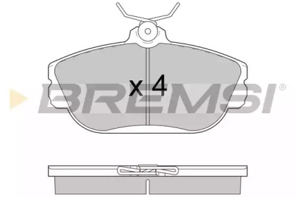 Комплект тормозных колодок BREMSI BP2783