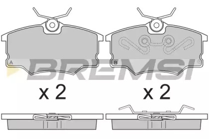 Комплект тормозных колодок BREMSI BP2805