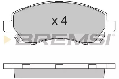 Комплект тормозных колодок BREMSI BP2820