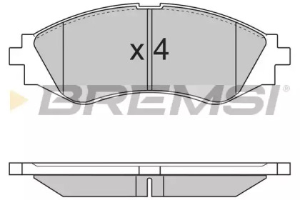 Комплект тормозных колодок BREMSI BP2833