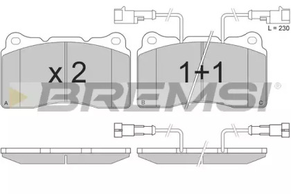 Комплект тормозных колодок BREMSI BP2836