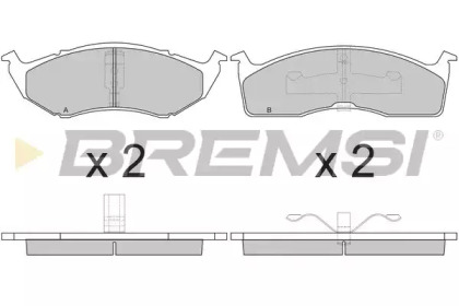 Комплект тормозных колодок BREMSI BP2841