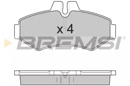 Комплект тормозных колодок BREMSI BP2845