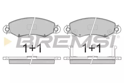 Комплект тормозных колодок BREMSI BP2846