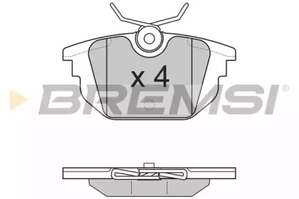 Комплект тормозных колодок BREMSI BP2850