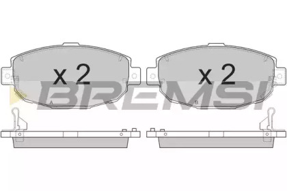 Комплект тормозных колодок BREMSI BP2856