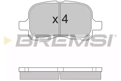 Комплект тормозных колодок BREMSI BP2859