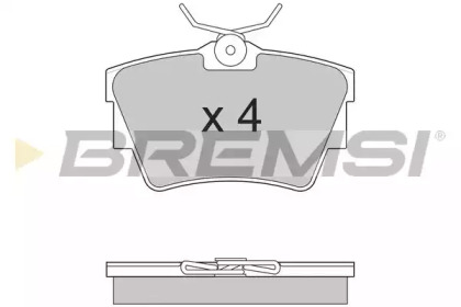 Комплект тормозных колодок BREMSI BP2866