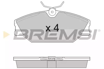 Комплект тормозных колодок BREMSI BP2874