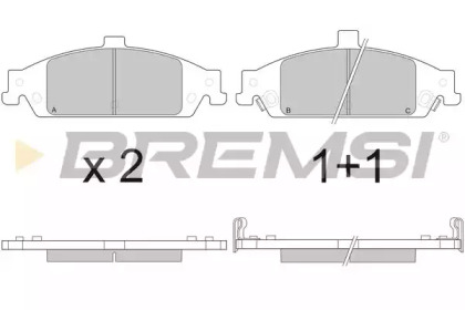 Комплект тормозных колодок BREMSI BP2882