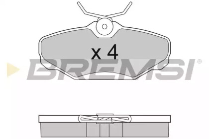 Комплект тормозных колодок BREMSI BP2884