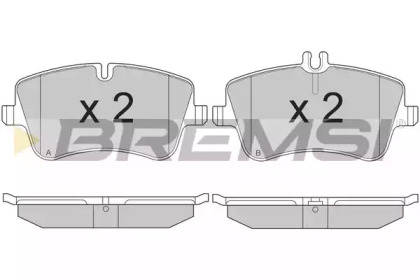 Комплект тормозных колодок BREMSI BP2896