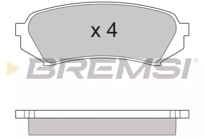 Комплект тормозных колодок BREMSI BP2899