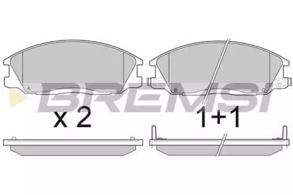 Комплект тормозных колодок BREMSI BP2909