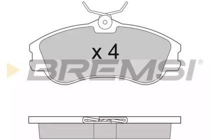 Комплект тормозных колодок BREMSI BP2921