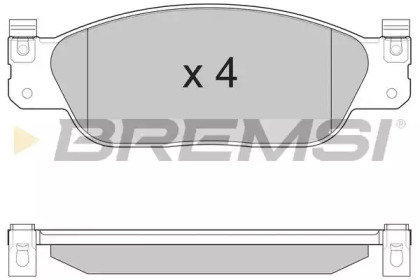 Комплект тормозных колодок BREMSI BP2933